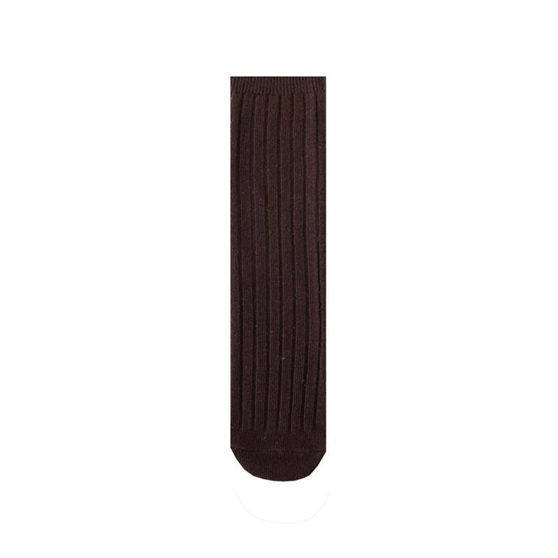 Soft Cotton Ribbed Knee High Socks for Baby Toddler Kids Breathable Solid Long Leg Warmers for Newborn Boys and Girls