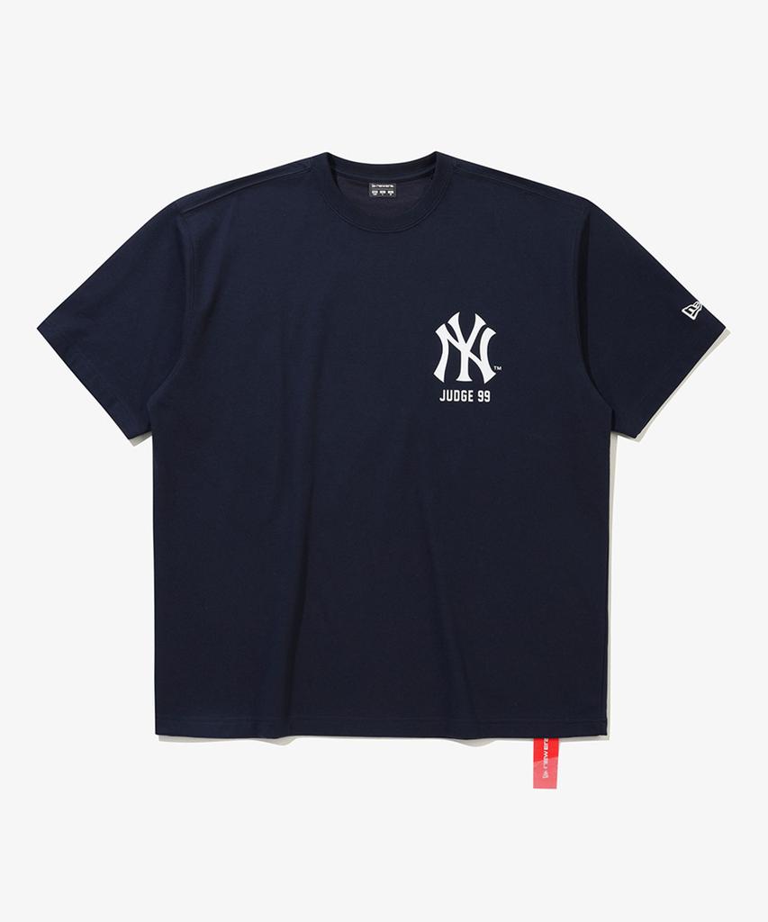 New Era Футболка с автографом игрока MLB New York Yankees Командный темно-синий