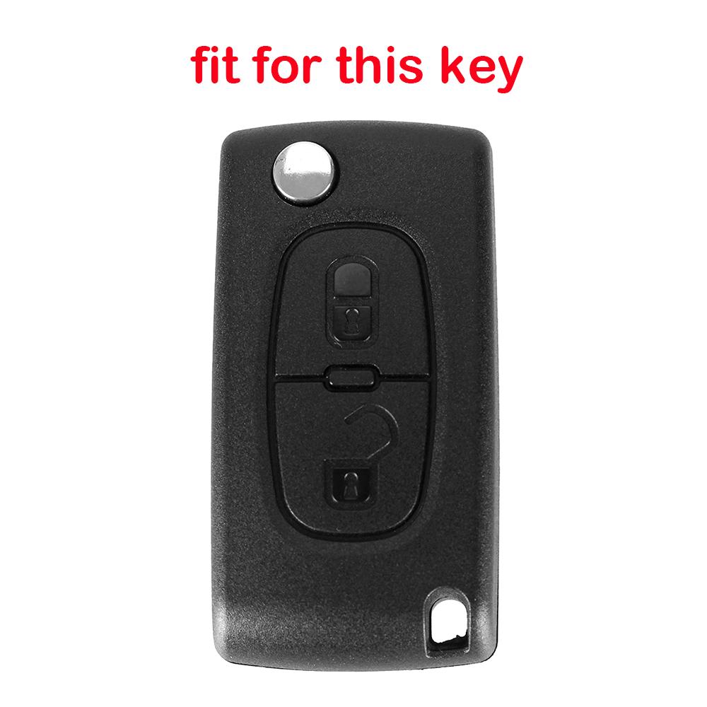 Крышка-колпачок для корпуса ключа Citroen C3 C Crosser Чехол для ключа Peugeot 308 307 207 206 307S 307sw 407 607 3008 5008 Силиконовый брелок