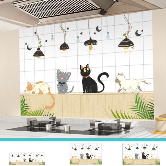 Маслостойкие наклейки на стену Yousheng Защита стены кухонного фартука Водонепроницаемые Термостойкие Статические наклейки для кухни Столовой Столешницы