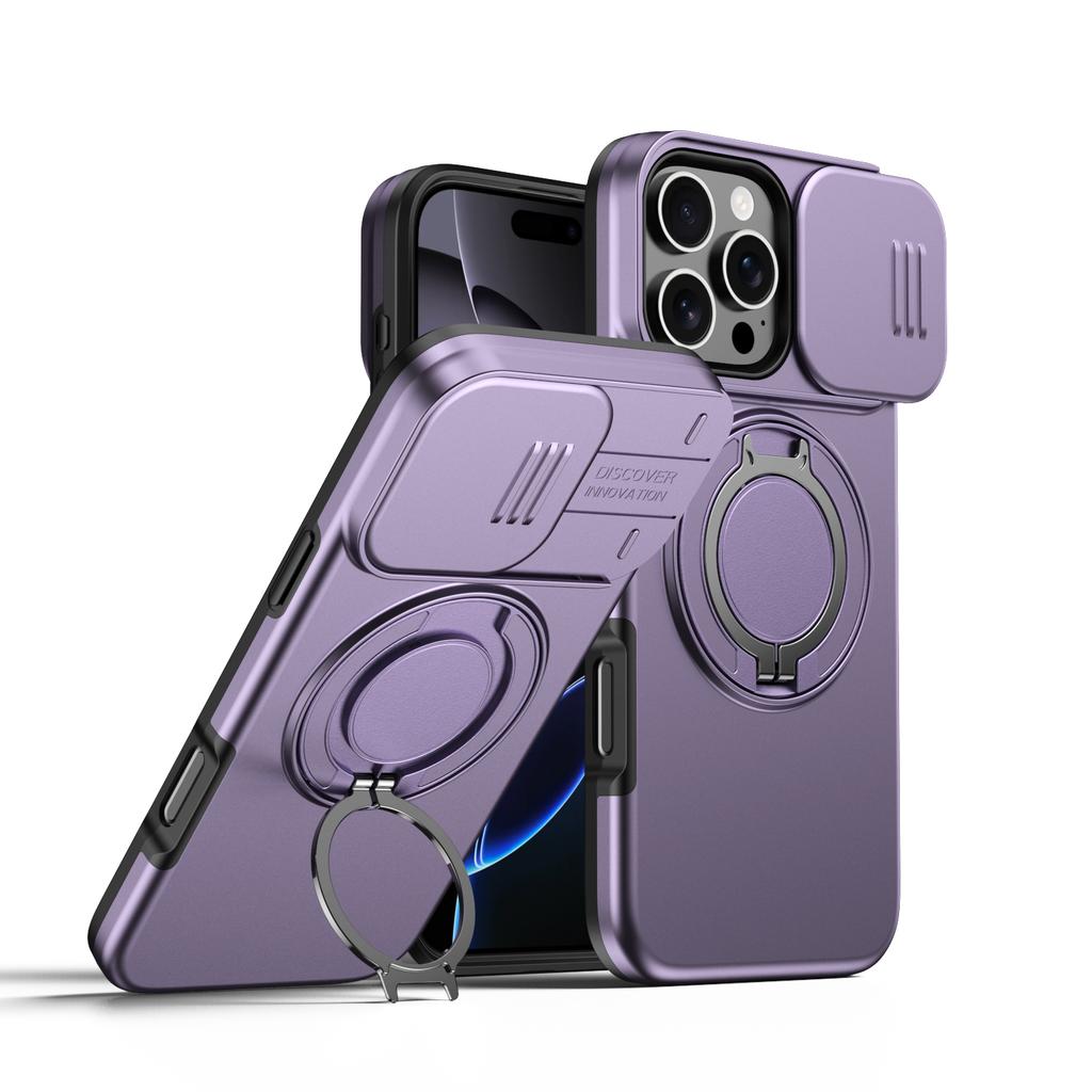 Бронированный чехол для iPhone 17 16 15 14 13 12 Pro Max Plus 17Air, прочный, с магнитной подставкой, с защитной крышкой для камеры