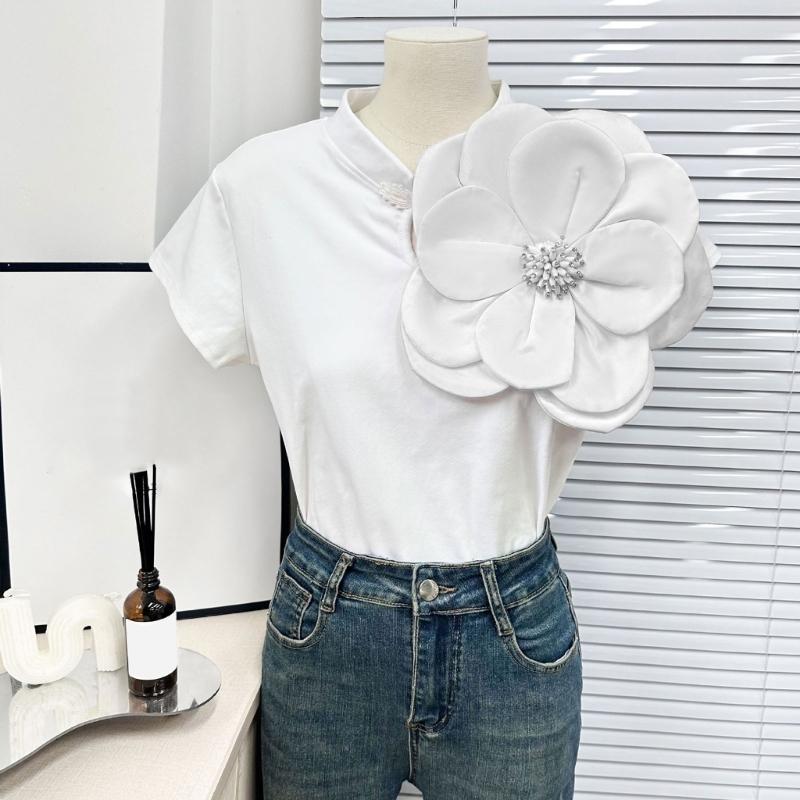 Multi Layer Soft Fabric Large Flower Brooch Stylish Breastpin for Dresses and Tops Floral Shaped Corsage Party Accessory