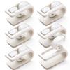 SCIOLTO Futon Clips, Easily Prevent Slips and Slips, for Fastening Comforters, Blankets, Sheets, and Mattress Pads (Set of 6)