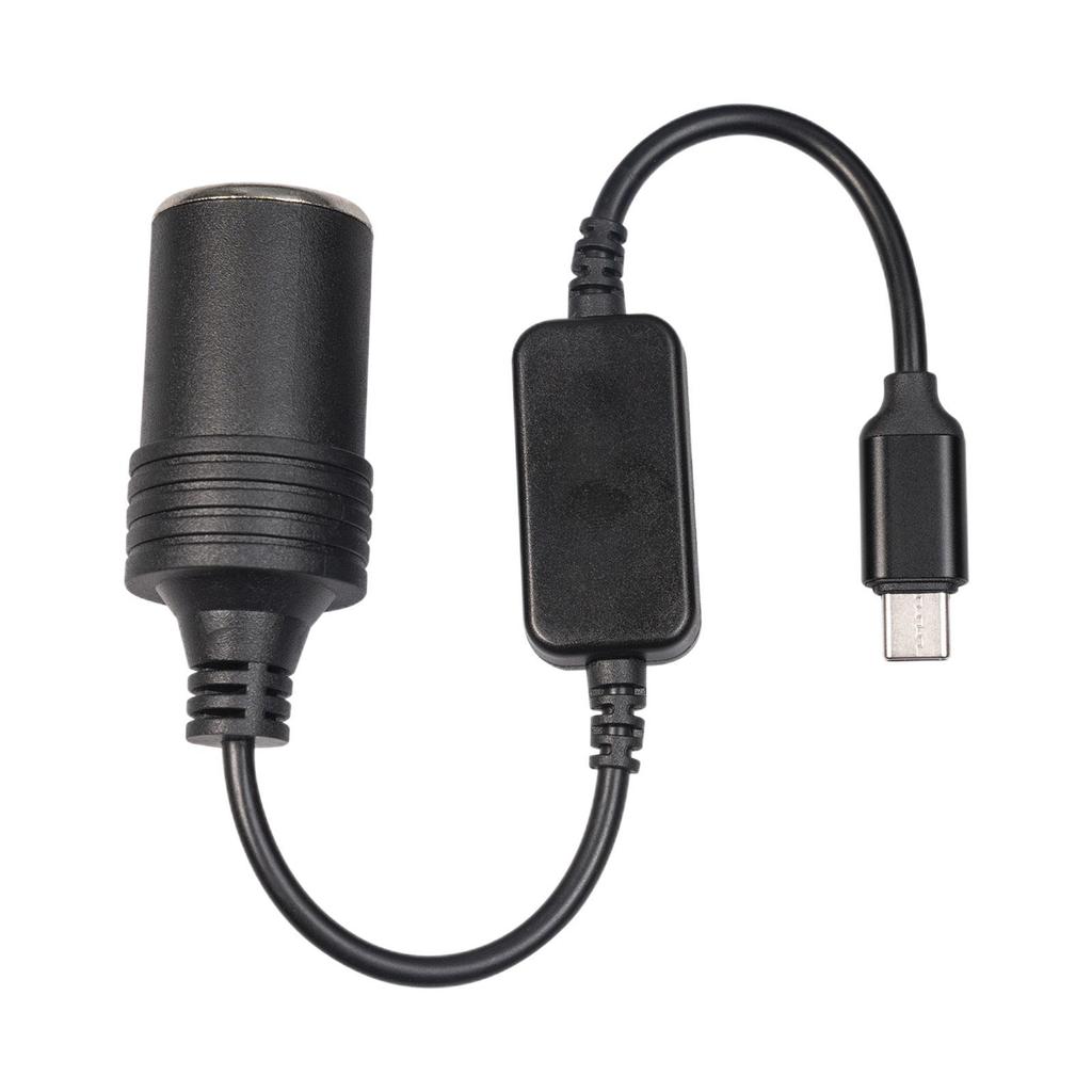 USB C Type C To 12V Car Cigarette Lighter Socket Female Converter Adapter Cord For Car Cigarette Lighters Car Vacuum Cleaner