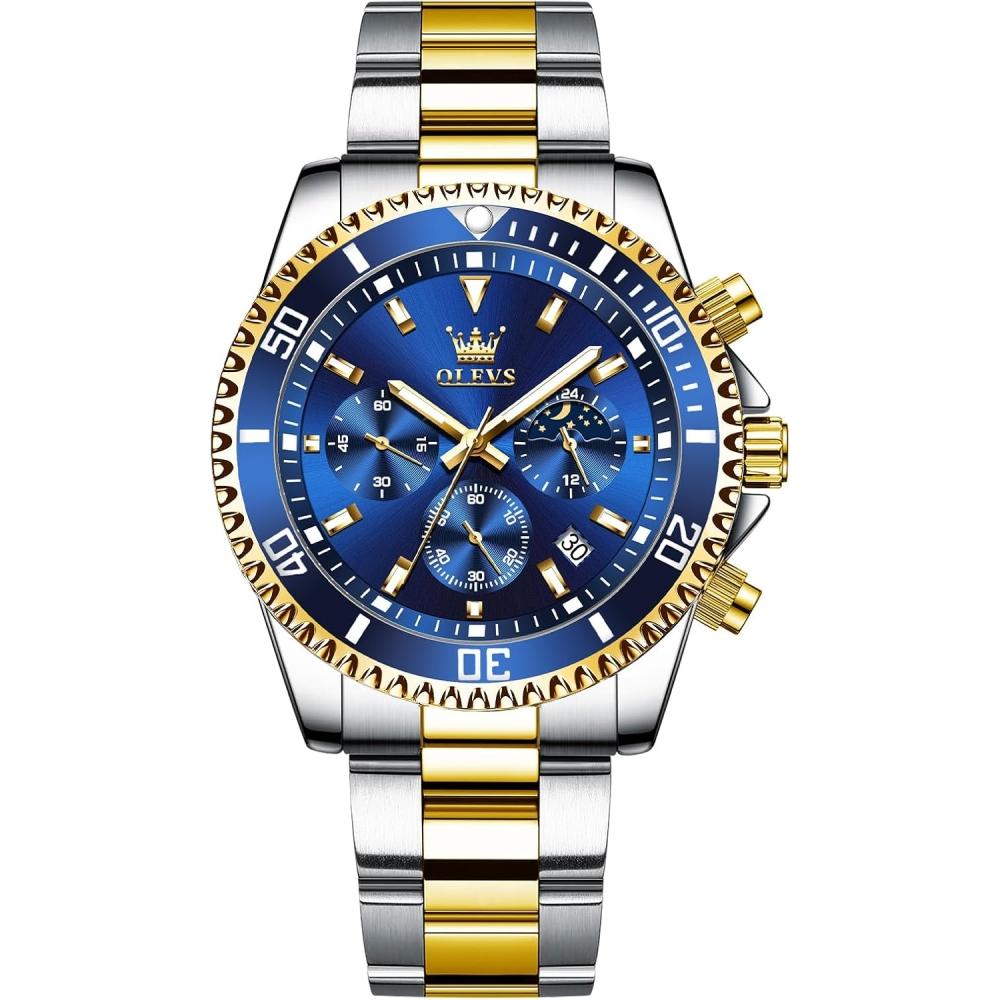 Iqiyi Мужские S buSineSS Часы Аналоговые Водонепроницаемые Синий Металлический Ремешок 2870г Jl