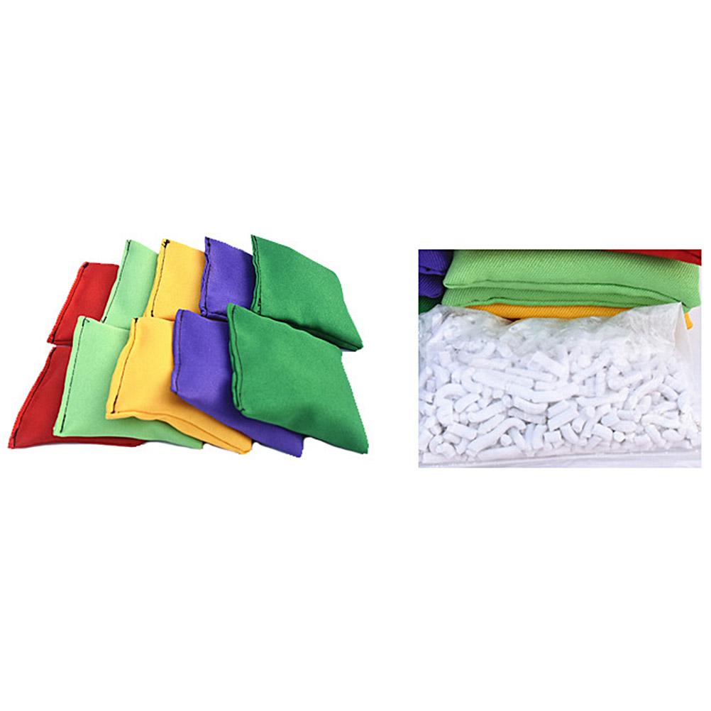 10Pcs Nylon Bean Bags Fun Sports Outdoor Family Games Bean Bag Toss Carnival Toys