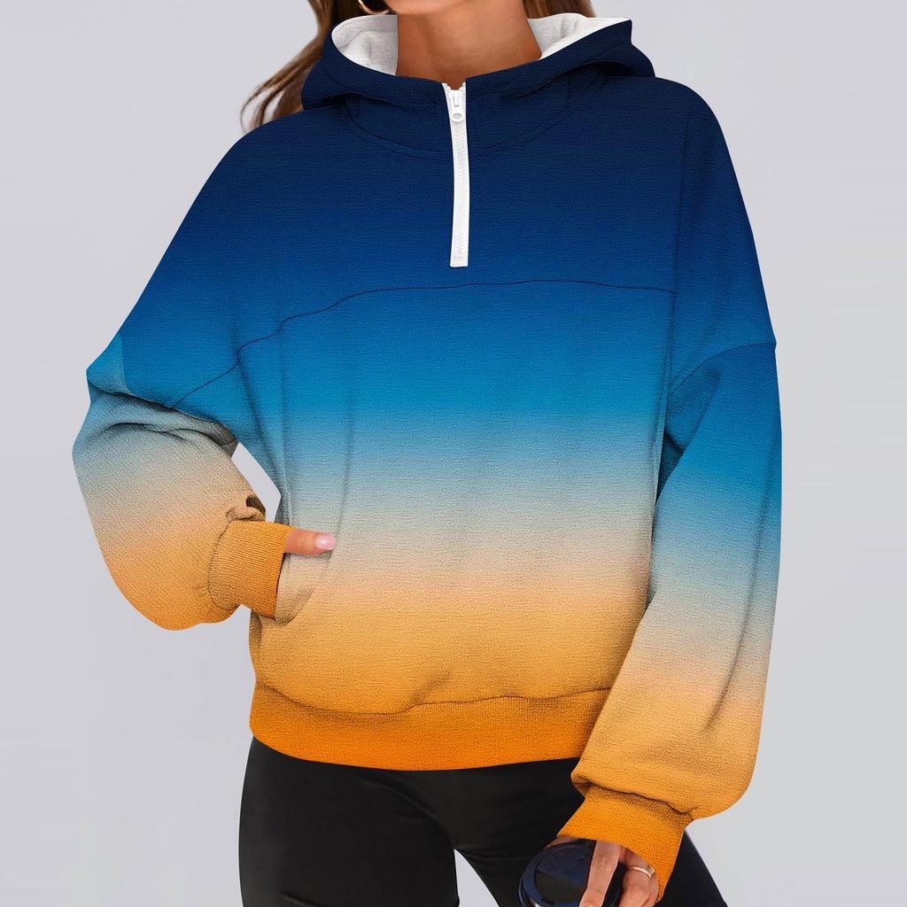 Женская модная однотонная толстовка с капюшоном и длинными рукавами в спортивном повседневном стиле