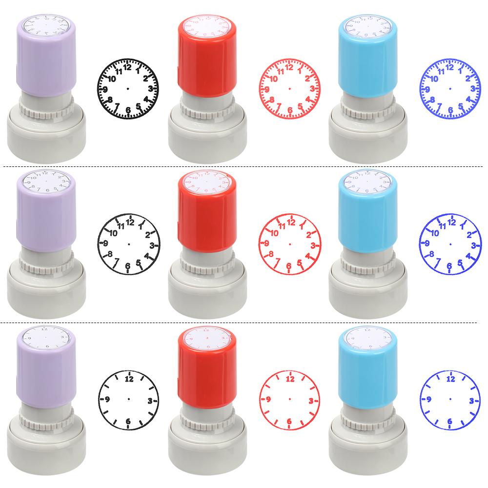 Aids Stamps Teaching Seal Clock Stamp Student Teaching Tools Learning Recognition Clock Dial