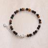VENTFILLE 925 Sterling Silver Bracelet For Women Natural 4mm Black Obsidian Guardian Stone Dispelling Negative Energy Safe Gift