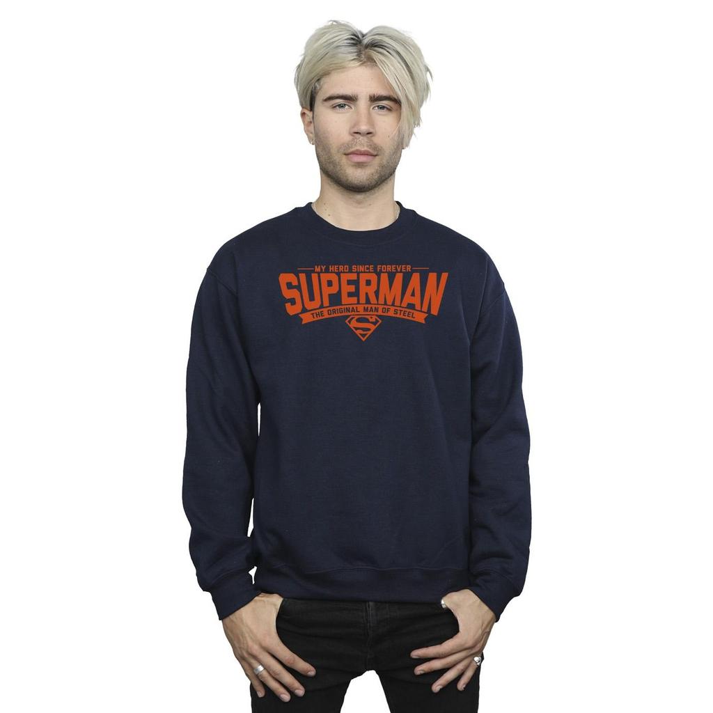 DC Comics Mens Superman Hero Dad Sweatshirt