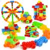 Children's Large Plastic Blocks, DIY Toys for Early Childhood Education Puzzle, 100 Small and Medium-sized Blocks