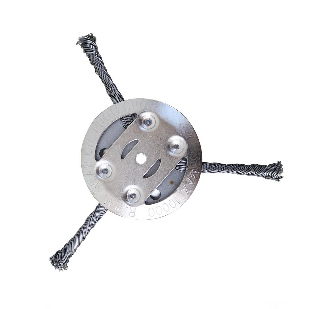 Универсальная головка для триммера травы, головка для кустореза, головки для триммера травы, колесо для прополки для газонокосилки, дисковая щетка из стальной проволоки