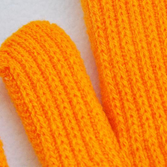 1 Pair Funny Knitted Gloves Goose Design Thickened Plush Lining Warm Gloves Non-Slip Performance Props