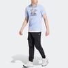 adidas Оригинальная футболка мужская светло-розово-синяя IT8187