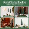 Christmas Tree Shaped Candles with Gold Powder Decorative Table Ornaments for Home Party New Year Xmas Festival Holiday Decoration