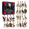 2025 Bird Advent Calendar 24 Days Handcrafted Acrylic Ornaments with Realistic Designs 2D Flat Hanging Decor for Christmas Tree & Holiday Display
