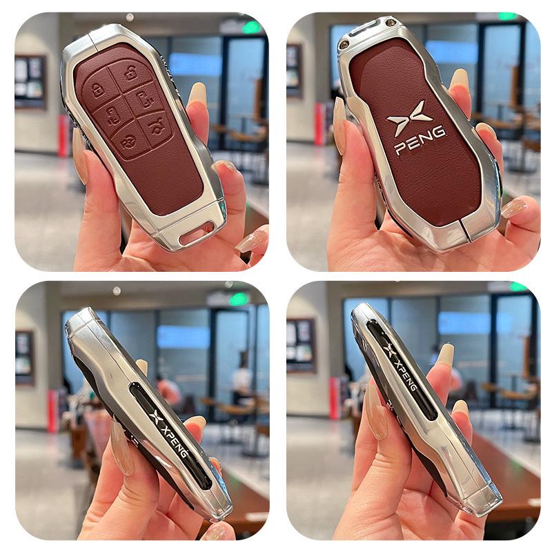 Xiaopeng X9 Key Cover: Metal & Leather for 25 Models, Fits G3, P5, G6, P7i, G9