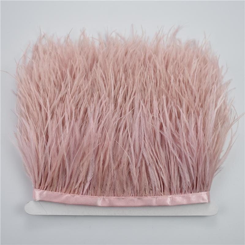 Перо 8-10 см Отделка страусиными перьями для шитья и рукоделия Черная перьевая бахрома для украшения юбки Натуральные перья Ленточная бахрома