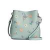New Town Artificial Leather Bucket Bag, Handbag, Shoulder Bag, Crossbody Bag Mini Women's Lake Aqua Green C8608-SVTYE