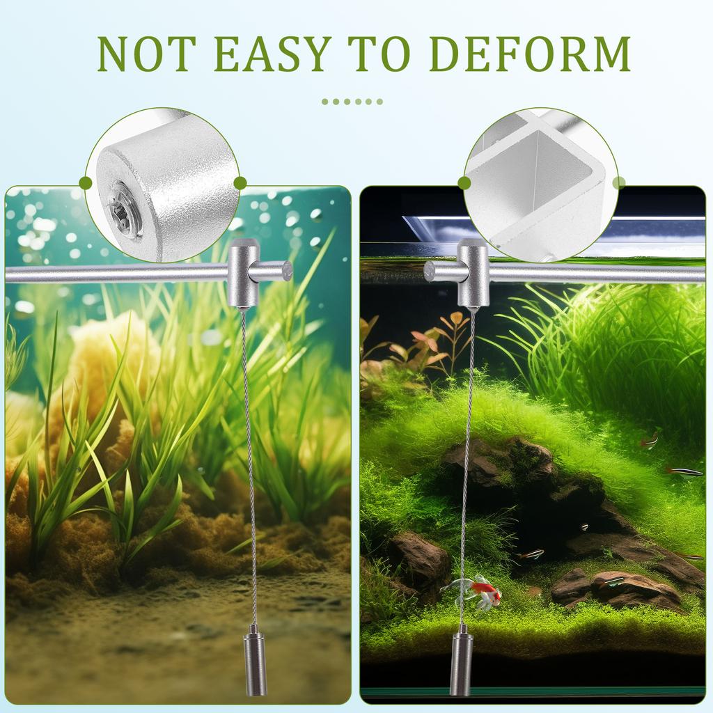 2 шт. Крепление для аквариумной лампы, регулируемая подставка из алюминиевого сплава, держатель для аквариумной лампы высокой яркости для пресноводных и морских аквариумов