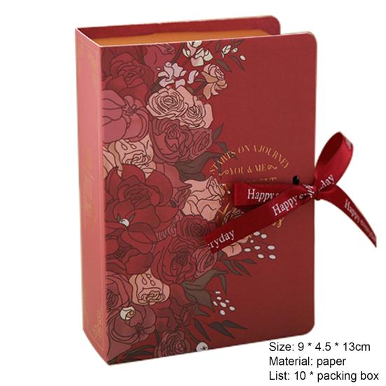 10 шт., коробка для конфет, портативная шоколадная, элегантная, нежная, дизайнерская, подарочная упаковка для сахара