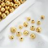 Handmade Sand Gold Barrel Spacer Beads for DIY Bracelets & Necklaces
