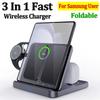 Foldable Wireless Charger Stand for Samsung Galaxy Z Fold 5 4 Flip 4 S23 S21 3 In 1 Fast Charging Station for Galaxy Watch Buds2