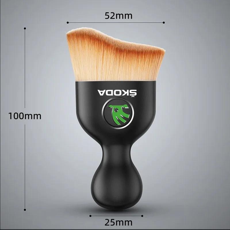 ERQY8 Car Interior Cleaning Tool Air Conditioner Air Outlet Cleaning Brush For Skoda Octavia KAMIQ KODIAQ SUPERB RAPID FABIA YETI