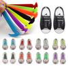 Sport Men 16pcs/set Elastic Multicolor Teen Women Silicone Shoelaces Boys Girls  Supply