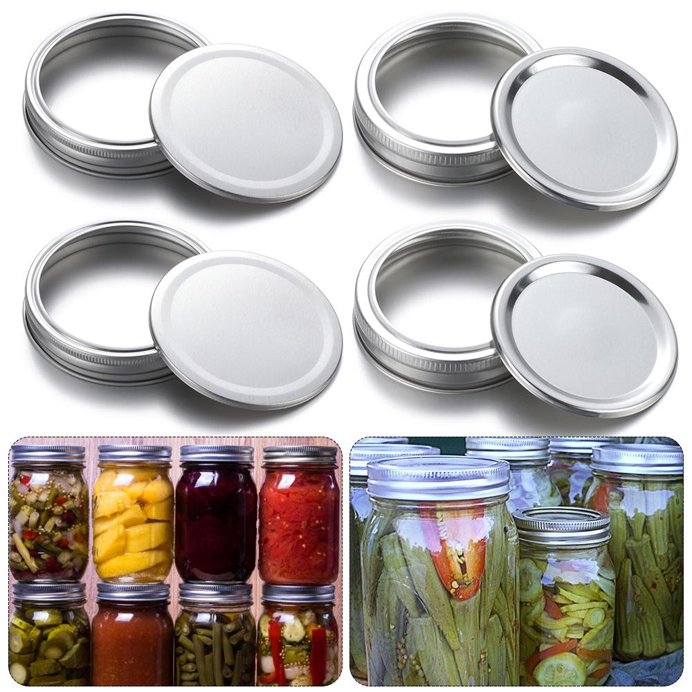 Split-type Tinplate Bottles Lid Wide Mouth Mason Jar Lid Storage Bands Canning Lids Jar Caps