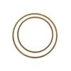 Flat Rings - Rayher - Set of 4 - Gold Metal - 20 Mm and 25 Mm - Mixed