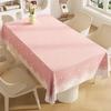 Прямоугольная скатерть для обеденного стола водонепроницаемая и маслоотталкивающая, не требующая стирки и создающая атмосферу защиты от ожогов, на ощупь как скатерть, чехол для журнального столика