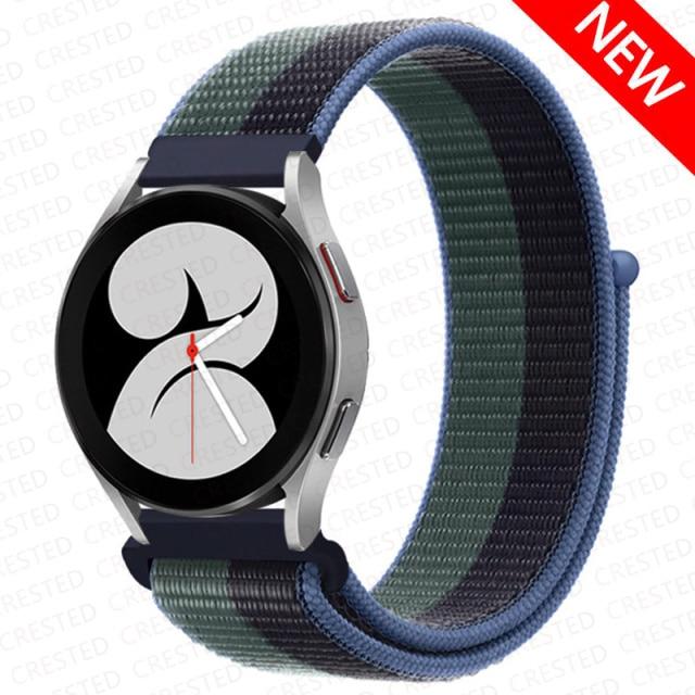 Band For Samsung Galaxy Watch 4 3 Classic 5 Pro Active 2/Gear S3 Nylon Loop Correa Bracelet Huawei Watch GT 2 3 Strap 22mm 20mm