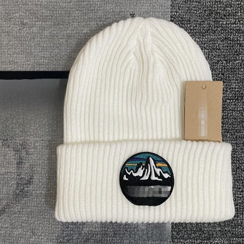 Street Style Knitted Beanie Cap With Embroidered Design For Urban Fashion