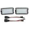 gtxbn6 2Pcs LED License Plate Light For Seat Leon 1M Altea Arosa Cordoba Ibiza 6L Toledo 5P Replace OEM 5P0943021