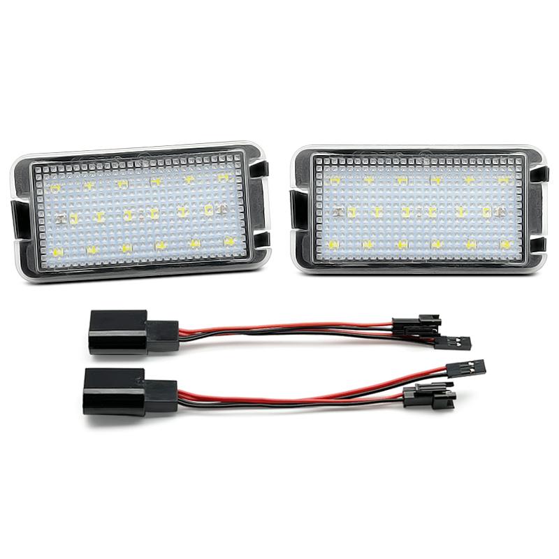 gtxbn6 2Pcs LED License Plate Light For Seat Leon 1M Altea Arosa Cordoba Ibiza 6L Toledo 5P Replace OEM 5P0943021