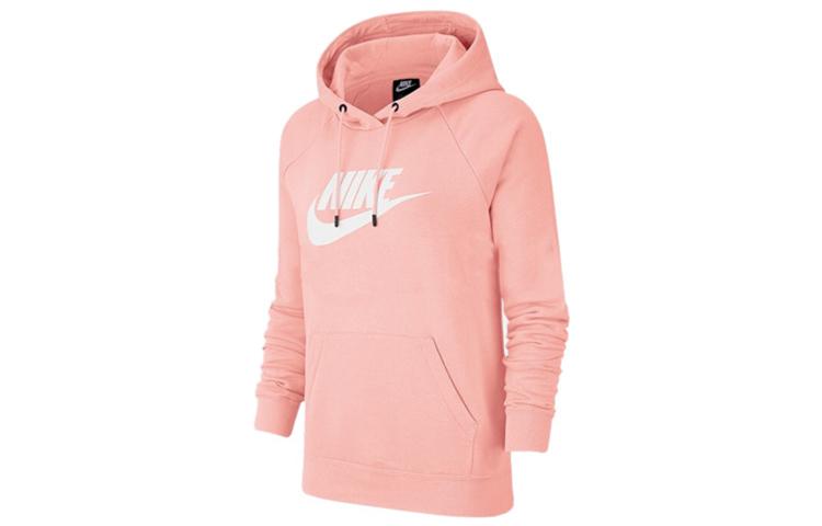 Nike Толстовка женская выбеленная кораллово-красная BV4127-697