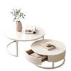 For Französischer Luxus-Couchtisch mit Stauraum, nordischer moderner Vintage-Couchtisch, minimalistisch,