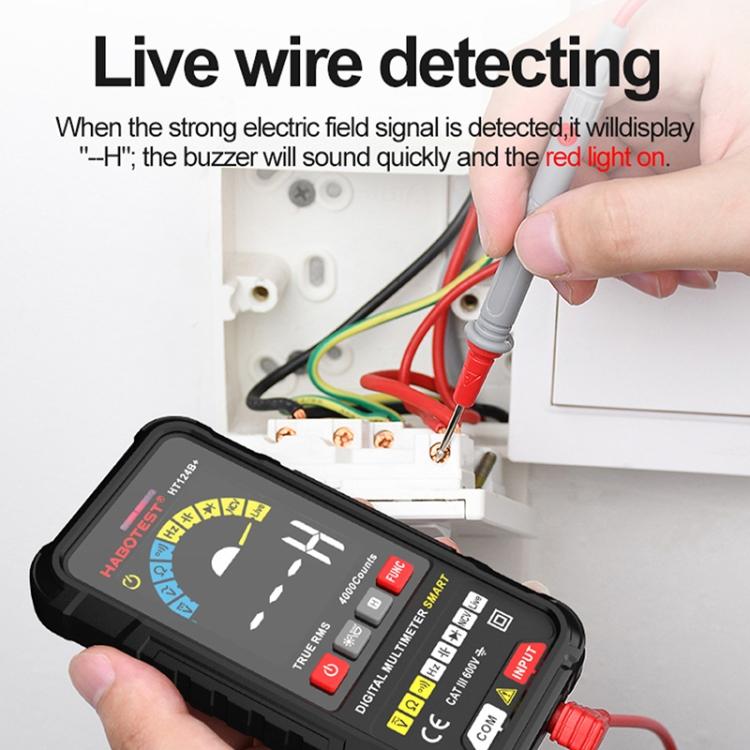 HABOTEST HT124A+ Мини-мультиметр с цифровым дисплеем, высокая точность