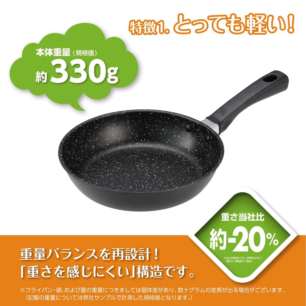 KAI KAI Lightweight High Heat Efficiency Frying Pan 20cm For Gas Fire Only PFOA PFOS Free KHS DW5635