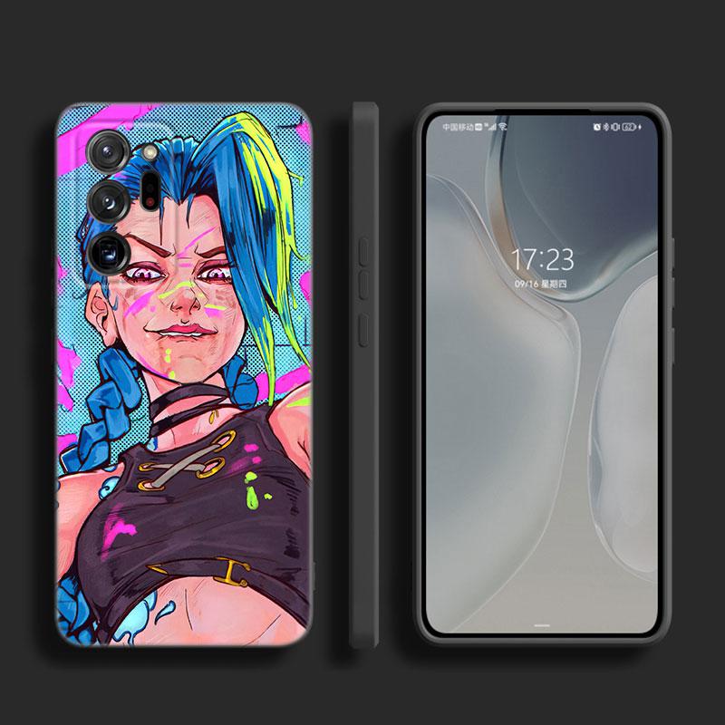Arcane Jinx Anime Case For Samsung M30 M31 S Note 10 Lite 20 M04 M13 M32 M14 M23 M33 M34 M42 M52 M53 M54 5G M11 M12 M21 M22 M51