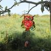Metal Owl Wind Chime Metal Windchime Charm Ornament Art Crafts for Indoor Outdoor Garden Yard Decoration