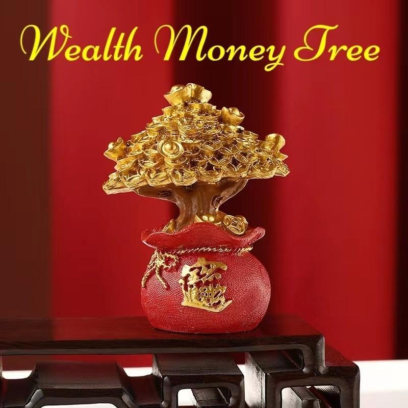 Wealth And Good Luck Feng Shui Money Tree Office Home Table Money Tree Decorations
