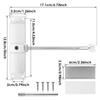 Автоматический дверной доводчик с металлической пружиной безопасности, доводчик с регулируемой пружиной, прочный, преобразует распашную дверь в самозакрывающуюся дверь