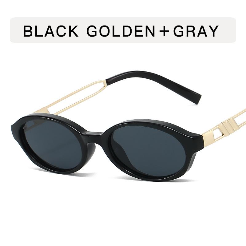 2025 Fashion Women Retro Small Oval Women Men Sunglasses Vintage Metal Frame UV400 Sunglasses