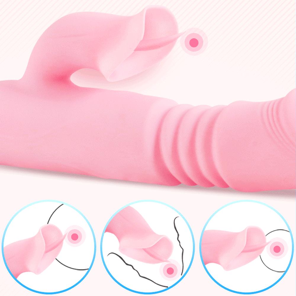 Вибратор-дилдо для женщин, лизание клитора, стимуляция клитора, женская мастурбация, секс-игрушка для взрослых для женщин, секс-шоп 18+