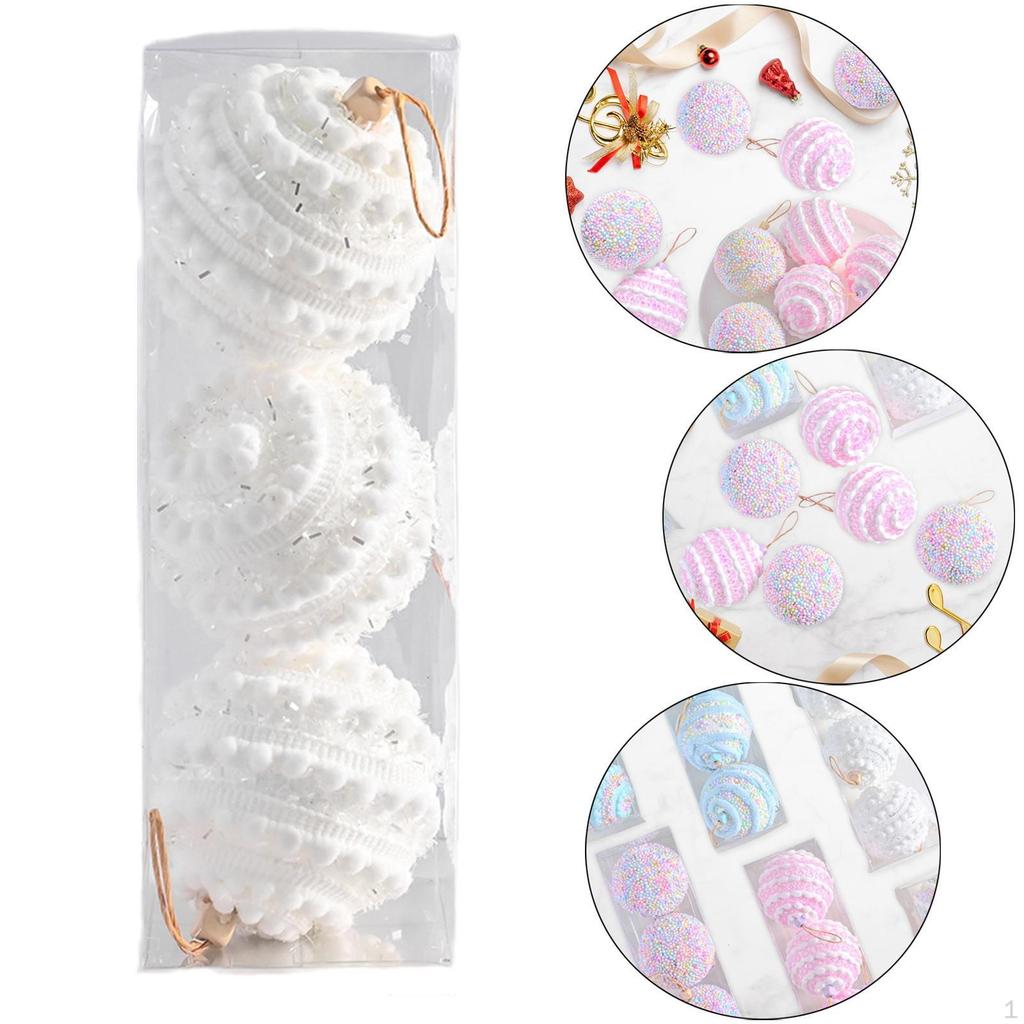 3 шт. Рождественские шары, украшения, подвески, сделай сам, подвесные шары для елки, праздничные