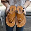 Fashion Outdoor Beach Shoes Slippers Simple Pinch Flip Flops Men's Sandals Handmade Shoes