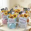 Crochet Sunflower Graduation Artificial Bouquet Teachers' Day Mothers Day Flower Bouquet Woven Flower Birthday Graduation Gift