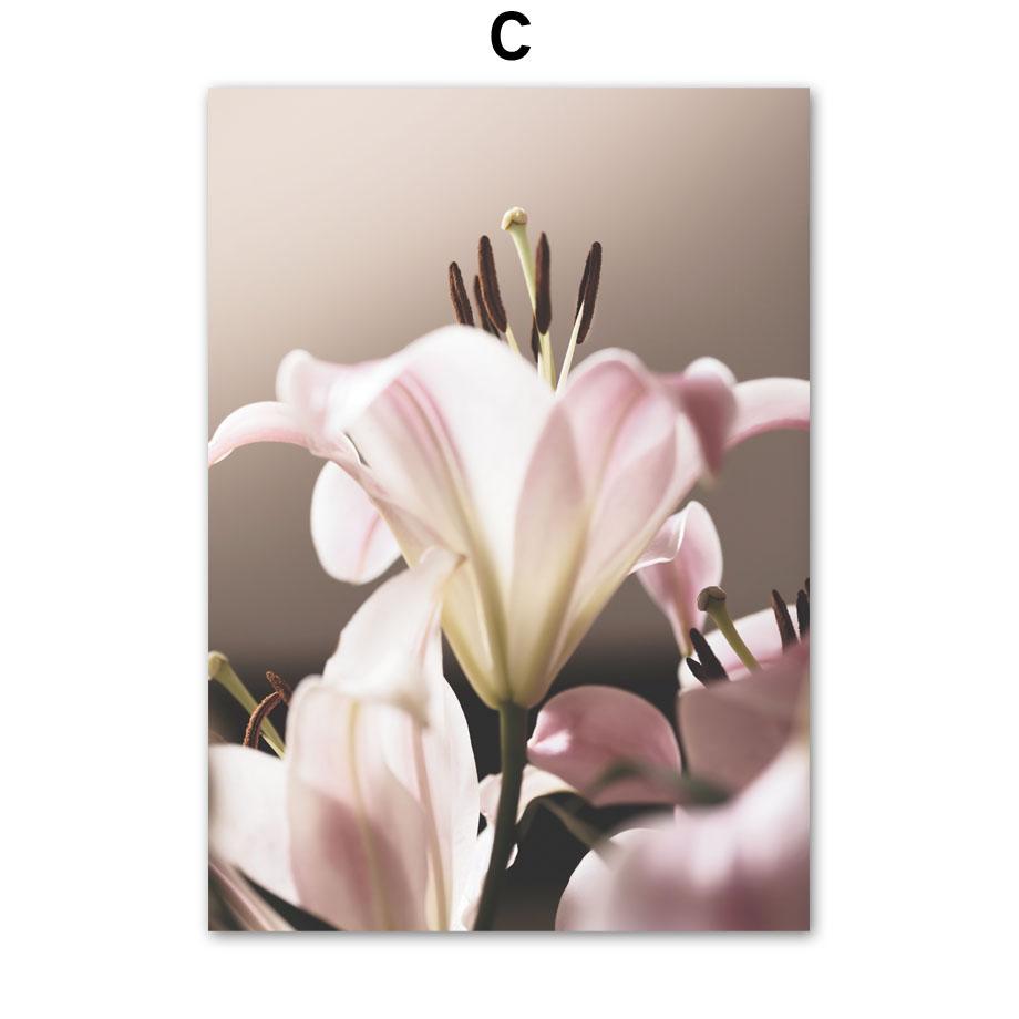 Настенная картина на холсте, цветок, абстрактная девушка, плакаты на скандинавскую тему и принты, настенные панно для гостиной, украшения дома